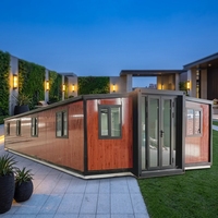 Maison conteneur préfabriquée prête à l'emploi, extensible, 40 pieds, 20 pieds, 2, 4 ou 5 chambres, maison modulaire préfabriquée en acier léger, Casa Contenedor