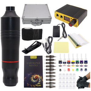 Kit de Máquina de Tatuaje con 7 Botellas de Tinta, Herramientas de Microblading para Cejas y PMU, Set para Principiantes - Product Image 1