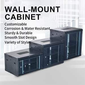 19 Inch Floor <b>Standing</b> Network Cabinet Server Rack 4U 6U 9U 12U SPCC Steel for Router Switch Vented Mesh <b>Doors</b> - Product Image 6