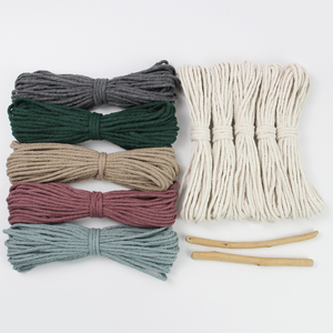 Hand DIY Knitting Leaf <strong>Macrame</strong> <strong>Kit</strong> with Mascot Style <strong>Beginner</strong>-Friendly Tassel Wall Hanging Home Decor - Product Image 3