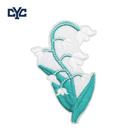 Patchs brodés thermocollants pour vêtements, motifs tissés de tournesol, lys et fleurs de lotus, design coloré de feuilles et de fleurs
