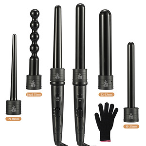 Rizador de pelo eléctrico de 1.25 pulgadas con pantalla LED, calentamiento rápido, temperatura ajustable, cable giratorio de 360 grados para peinado. - Product Image 2