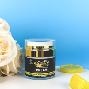 Crème Visage Bio à la Vitamine <span class=keywords><strong>C</strong></span> Hydratant Blanchissant Réparateur Anti-Rides Soin de la Peau Crème Visage Taches - Product Image 2