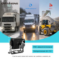 Caméra IA BSD robuste avec avertisseur sonore pour chariot élévateur, véhicule de construction, kit de surveillance de sécurité pour la détection des piétons