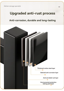 <span class=keywords><strong>Escurridor</strong></span> de platos de cocina de almacenamiento grande de 2 niveles de Metal personalizado, tendedero sobre fregadero con puertas de armario - Product Image 2