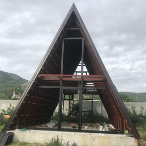 Magic House Maison préfabriquée de luxe en triangle de 2 étages avec eau et <span class=keywords><strong>système</strong></span> électrique - Product Image 4