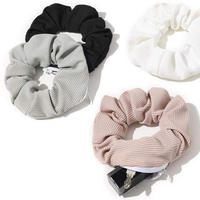 Ivyu Lot de 4 chouchous à poches pour femmes avec compartiment zippé dissimulé et en polyester - Lobab-015