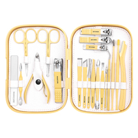 Haute qualité 20 pièces en acier inoxydable coupe-ongles ensembles outil de pédicure ensemble de manucure coupe-ongles Kit de pédicure