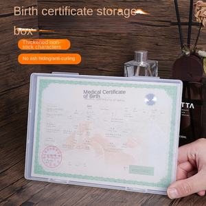 Caja de almacenamiento de concha multifunción sostenible CPET moderna transparente para registro de bienes raíces - Product Image 2