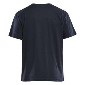 BLAKLADER - 942110428600XXL Camiseta Grit and Grind Azul marino oscuro-EAN 7330509947395 CAMISETAS Y POLOS DE TRABAJO - Product Image 3