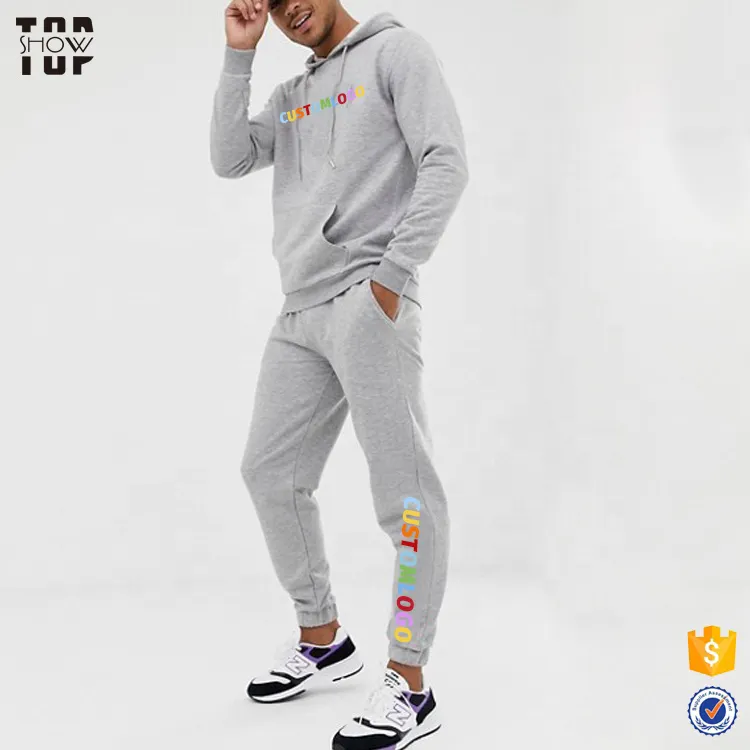 Guangzhou men jogging tracksuit manufacturer OEM embroidery mens jogging suits wholesale