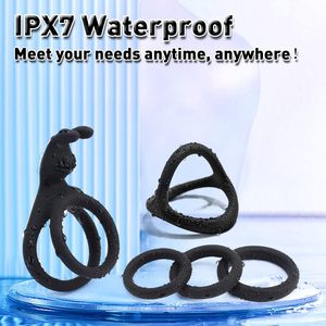 Anillo Vibrador Portátil para Masaje Prostático B2B al por Mayor, Anillo Retardante con Bloqueo para Hombre, Juguete Sexual para Adultos, Impermeable IPX7 - Product Image 2