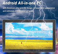 Panneau d'écran tactile industriel tout-en-un Android de 11.6 pouces sans ventilateur PC mural/Port réseau de bureau/Tablette USB Linux