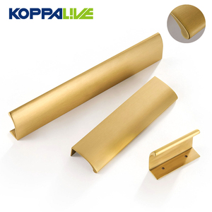Koppalive cao cấp Đồ nội thất cửa hồ sơ tủ bếp xử lý Vàng giấu rắn brass Lip kéo cho tủ quần áo ngăn kéo - Product Image 6