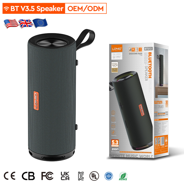 LDNIO BTS13 USB Player Waterproof BT Portable Mini Speaker Super Quality Outdoor Power Smart Wireless Speaker