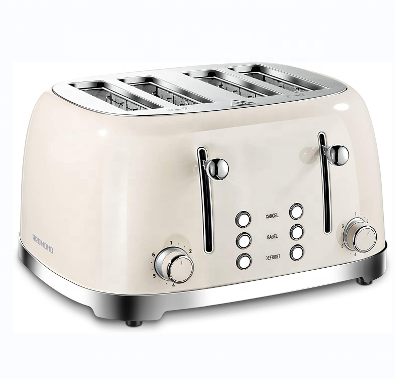 4 Slice Toaster Retro Stainless Steel Toasters