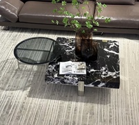 Nordique Unique Desjgn marbre naturel meubles de salon modernes Table en marbre Table d'appoint centrale Table en marbre Onyx