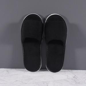 Chaussons épais en velours corail à fond antidérapant en EVA régénéré Chaussons d'hôtel personnalisésChaussons jetables personnalisés pour hôtels - Product Image 4