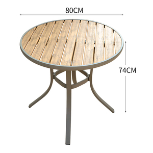 Ensemble <span class=keywords><strong>de</strong></span> meubles <span class=keywords><strong>de</strong></span> <span class=keywords><strong>jardin</strong></span> en teck en gros, <span class=keywords><strong>table</strong></span> <span class=keywords><strong>ronde</strong></span> et chaises, balcon, bistrot, extérieur, imperméable, fabricant, <span class=keywords><strong>bois</strong></span> moderne - Product Image 5