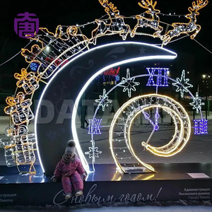 LED Arch Fairy <b>Light</b> Warm White - Battery Operated Arch Shaped LED <b>Light</b> for Outdoor Events - Product Image 6