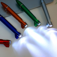 Fusée Forme Roller Stylos Espace Stylo À Bille Avec Lumière pour École Bureau Papeterie Logo Personnalisé Cadeau Fusée Stylo