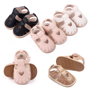 Sandalias de verano para niñas pequeñas, suela de <span class=keywords><strong>goma</strong></span> informal, antideslizante, transpirable, zapatos para bebés recién nacidos, Pre Walker - Product Image 3