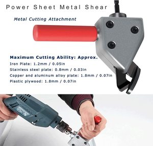 Chuyên Nghiệp Điện Khoan Cắt Kéo Tấm Kim Loại Cắt Tập Tin Đính Kèm Cho Nibble Công Cụ Cắt Điện Công Cụ Phụ Kiện - Product Image 5