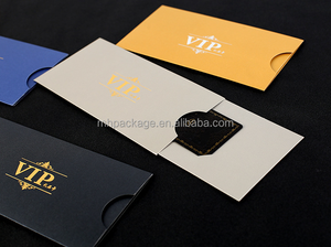 Caja de papel con funda de revestimiento UV para tarjetas de crédito de negocios cupón VIP regalo lámina de oro de lujo personalizado - Product Image 4