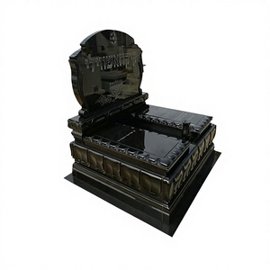 Stèles et pierres tombales en granit allemand, pierre tombale commémorative allemande, pierre tombale en granit noir allemand pour commémoration - Product Image 2