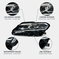 OEM 19D941773 19D941774 Ensemble de phares LED avant gauche DRL 6000K Lumière blanche pour VW Lavida Plus 2018-2023 MQB SVW