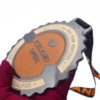 Nickel noir grandes médailles de fitness ouvertes islandaises personnalisées pour médailles de musculation qualificatives Ifbb Pro médaille de récompense personnalisée