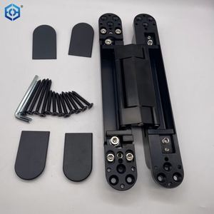 Bisagra oculta ajustable 3D resistente de aleación de Zinc negro de 120KG - Product Image 6