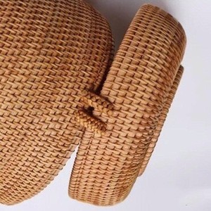 Cajas de Almacenamiento de Mimbre Real con Tapa, Venta Caliente de Fábrica, Embalaje a Granel, Cestas de Mimbre Tejidas con Tapa de Fábrica de Vietnam - Product Image 4