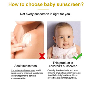 OEM Niños Sun UV Protection All Natural Skin Oxide Zinc Tinted Mineral Baby Sunscreen para niños - Product Image 5