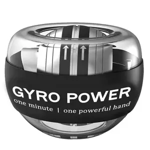 Factory Hot Selling gyroball Wrist Exerciser Trainer gyro ball Led Gyro Strengthened Spin Ball