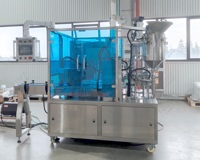 Machine de remplissage et de scellage rotative automatique à grande vitesse LWT pour bols d'aliments pour animaux de compagnie, remplissage de pâtes, 800 à 900 tasses par heure