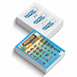 Boletos de rasca y gana personalizados de fábrica para viajes, juegos de rasca y gana de 3 ventanas con ventana de apertura para eventos de viaje, recaudaciones de fondos y promociones - Product Image 3