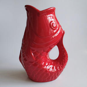 Jarrón de agua gurgle colorido, maceta de cerámica para pescado - Product Image 5