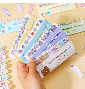 Pegatinas de Índice Multicolores con Dibujos Animados, Lindas e Interesantes, Material de Oficina para Aprender, Esenciales para la Escuela, para Registrar Notas - Product Image 6
