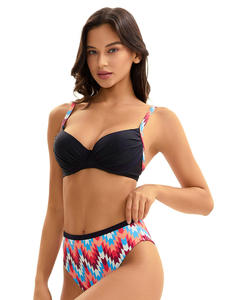 ชุดว่ายน้ำเล่นฟิตเนสพิมพ์ลายสีพื้นสำหรับผู้หญิงชาวยุโรปอเมริกันแบบชิ้นเดียวเป็นมิตรต่อสิ่งแวดล้อมชุดชายหาดขนาดใหญ่พิเศษ - Product Image 3