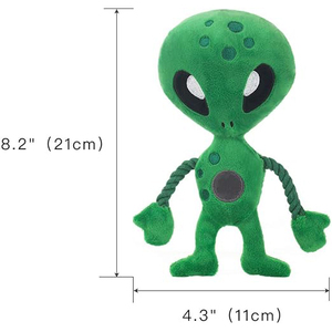Jouet en peluche couineur pour chien, jouets interactifs pour mâcheurs, jouet en peluche Alien pour chien avec corde, nouveaux jouets durables à mâcher pour animaux de compagnie, fournisseur OEM ODM - Product Image 3