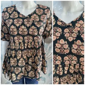 Latest Indian Tunic Top for <b>Women</b>`<b>s</b> Latest Designed and Prints Short Kurti Customized Available by Exporters - Product Image 1