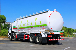 Camion-citerne à ciment en vrac FAW Heavy Duty 35M3 à déchargement pneumatique, pour le transport de poudre de chaux et de mortier sec. - Product Image 4
