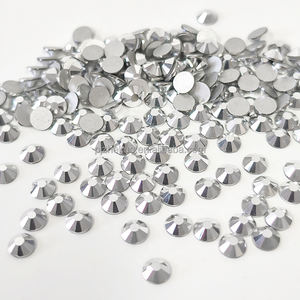 ZK アクアマリンブルー 非修復性 環境配慮型 フラットバック ガラス製 ネイルラインストーン シューズ用ルースラインストーン - Product Image 6