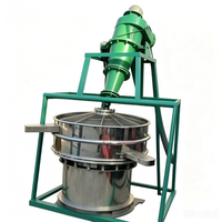 Écran de déshydratation vibrant circulaire combiné à un hydrocyclone, machine de séparation pour la déshydratation du sable fin et du charbon