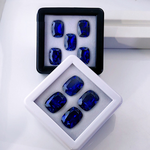 TELULA Lab Grown <strong>Diamond</strong> Cushion Cut Shape <strong>Loose</strong> Royal Blue Gemstone Lab Created Blue Sapphire - Product Image 3