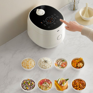 Little Bear Smart Rice Cooker 3L Micro Pressure Cooking <b>Drum</b> Shape Beige Electric <b>Plastic</b> Housing - Product Image 2
