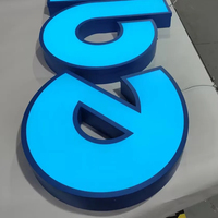 Letrero Exterior para Publicidad Comercial, Letras LED 3D, Logotipo de Pared, Letras de Canal, Señalización para Empresas