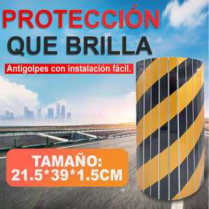 Parete piatta autoadesiva cordoli di parcheggio protettore angolo e colonna strisce di sicurezza protettore colonna - Product Image 4