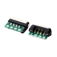 Conector magnético pcb de datos de 4 pines pogo con hembra y macho